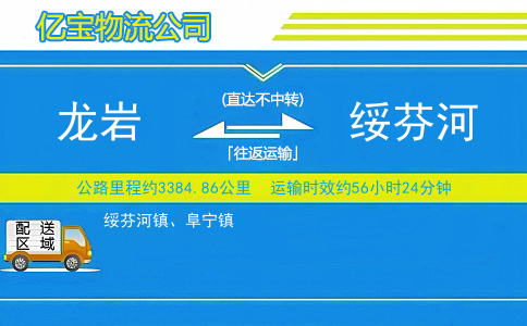 龙岩到绥芬河物流公司