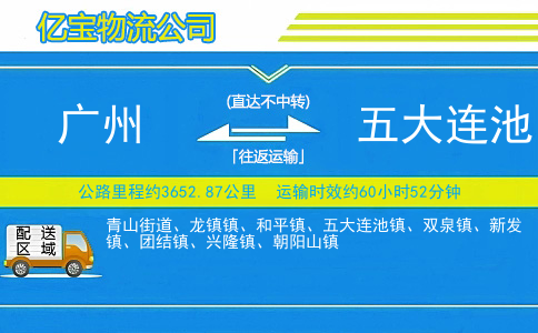 广州到五大连池物流公司