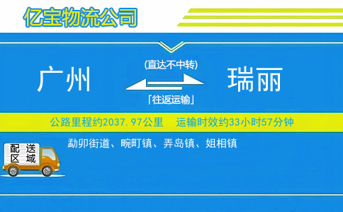 广州到瑞丽物流公司